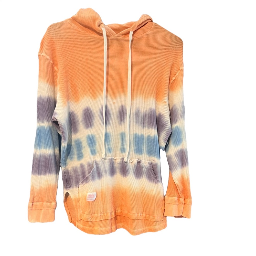 Simply Southern waffle knit tie dye hoodie
